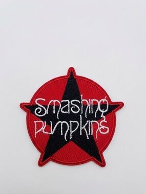 Smashing Pumpkins Red & Black Star Iron On Patch